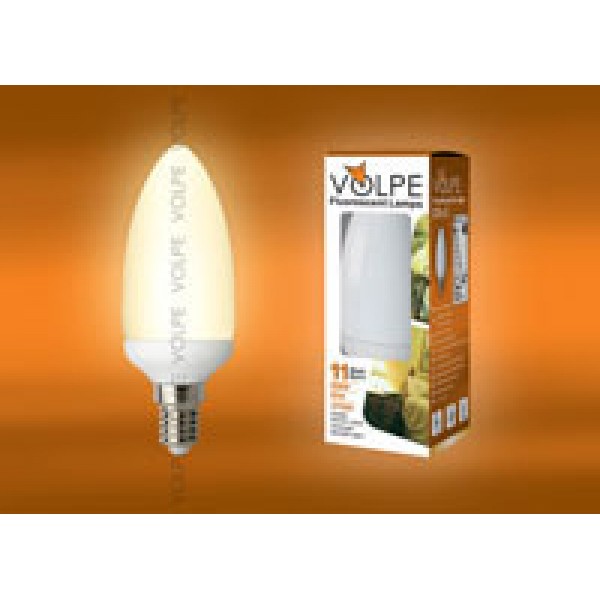 CFL-C 35 220-240V 11W E14 4000K Лампа энергосберегающая VOLPE. Картонная упаковка.