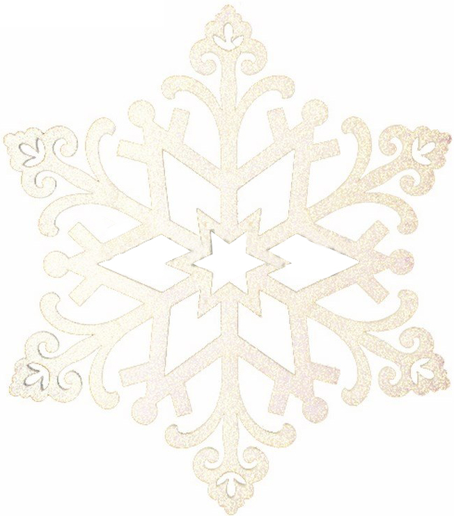 Елочная фигура "Снежинка "Снегурочка", 81 см, цвет шампань