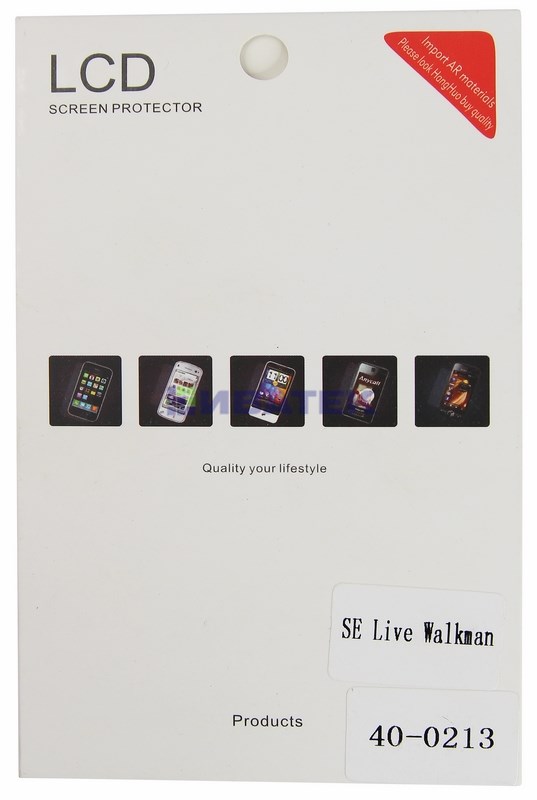 Пленка защитная глянцевая на Sony Ericsson Live with Walkman (Wt19i)