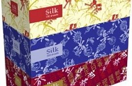 Салфетки бумажные двухслойные вытяжные Silk Бумага Белый 20х20 см, 250 шт/упк , арт.03-973