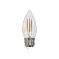LED-C35-11W/4000K/E27/CL PLS02WH Лампа светодиодная. Форма "свеча", прозрачная. Серия Sky. Белый свет (4000К). Картон. ТМ Uniel.