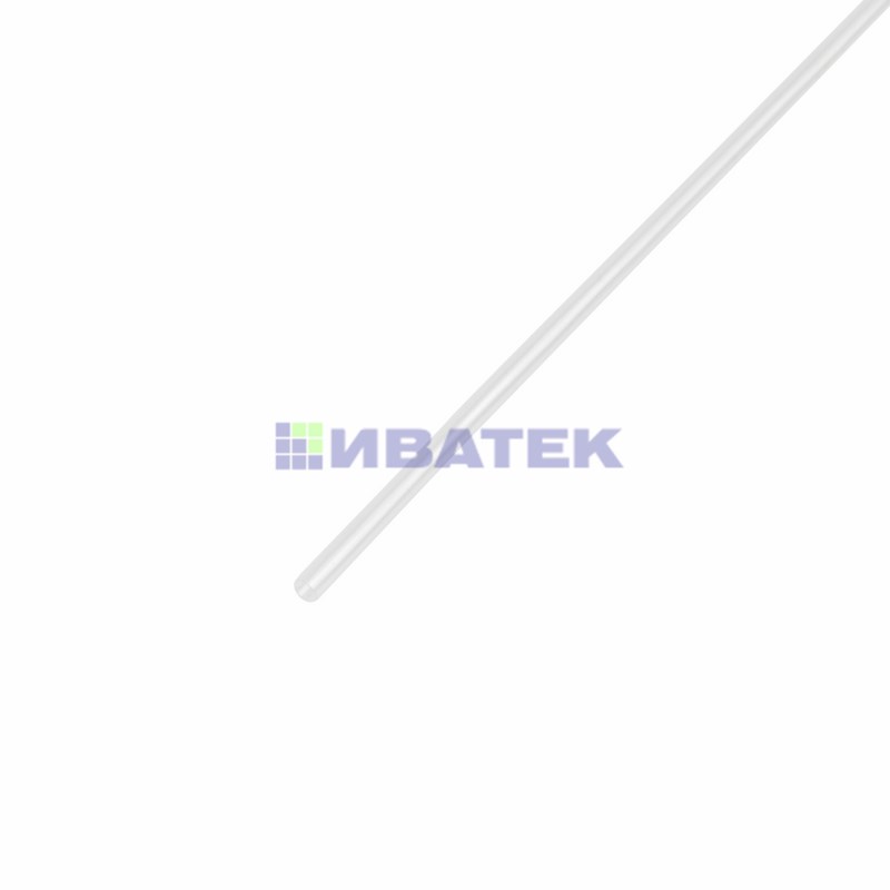 Термоусаживаемая трубка REXANT 1,0/0,5 мм, прозрачная, упаковка: 50 шт. по 1 м