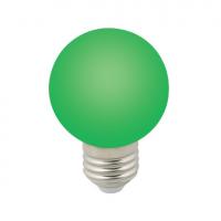 LED-G60-3W/GREEN/E27/FR/С Лампа декоративная светодиодная. Форма "шар", матовая. Цвет зеленый. Картон. ТМ Volpe.
