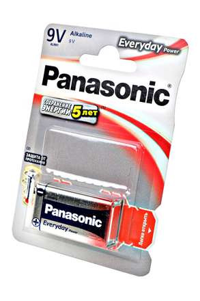 Изображение Panasonic Everyday Power 6LR61REE/1BR 6LR61 BL1 (упаковка 1 шт)  интернет магазин Иватек ivatec.ru