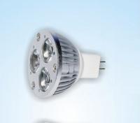 MR16-3-1W-Y, желтый, 3 светодиод, 1W, 12V, алюминиевый корпус, 3-5 м освещение, 50мм, угол освещения