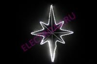 FCB(L)-3D-HE00456-240V-W  Полярная звезда 3D из тейп-лайта , 54*79*12 см