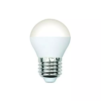 LED-G45-7W/3000K/E27/FR/SLS Лампа светодиодная. Форма "шар", матовая. Теплый белый свет (3000K). ТМ Volpe