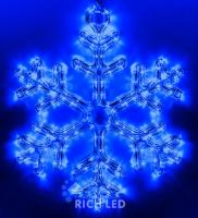 Светодиодная снежинка, 220 В, постоянное свечение RL-SFDL40-B синий