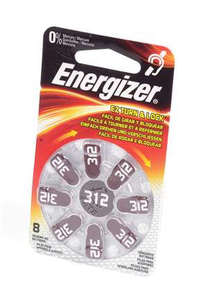 Изображение Energizer Zinc Air 312 BL8 (упаковка 8 шт)  интернет магазин Иватек ivatec.ru