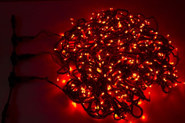Гирлянда новогодняя "LED ClipLight" 24V, 3 нити по 20 метров, Красный Neon-Night