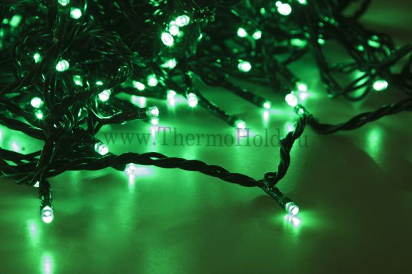 Гирлянда новогодняя "LED ClipLight" 24V, 5 нитей по 20 метров, Зеленый Flashing  Neon-Night