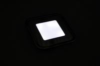 SC-B102B CW квадратный LED floor light  корпус из нержавеющей стали, холодный белый свет, L58*W58*H9mm, 0.6W, DC12V, IP67, кабель 1м с "папа" разъемом