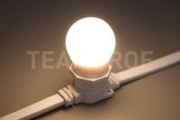 Светодиодная лампа для белт-лайт, 2 Вт, d=45 мм, теплая белая
