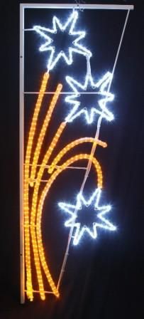 Фигура световая "Звездный фейерверк"  размер 85*175 см  Neon-Night