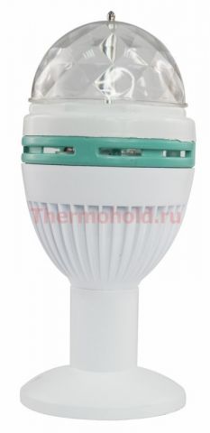 Диско-лампа светодиодная, подставка с цоколем е27 в комплекте, 220В, Neon-Night