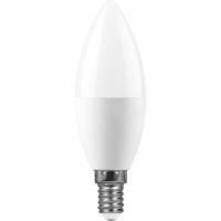 Лампа светодиодная, (13W) 230V E14 6400K С37, LB-970