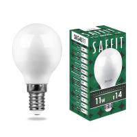 Лампа светодиодная SAFFIT SBG4511 Шарик E14 11W 4000K
