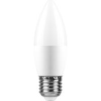 Лампа светодиодная, (13W) 230V E27 6400K С37, LB-970