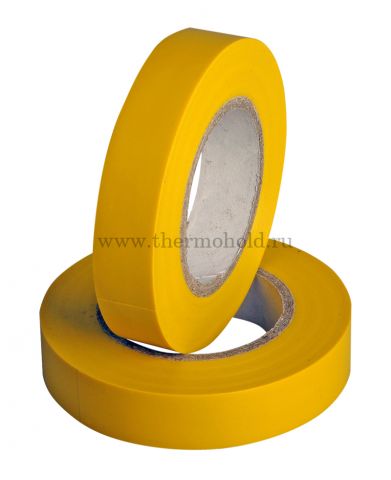 Изолента ПВХ REXANT 15 мм х 25 м, желтая, упаковка 5 роликов