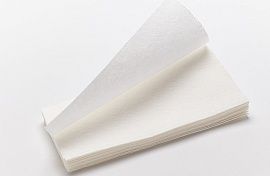 Бумажные полотенца Бумага Белый 24х22 см, 200 шт/упк V-сложения, арт.01-446