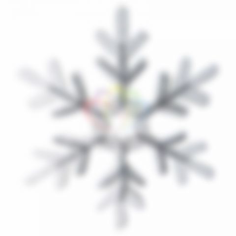 Елочная фигура "Снежинка сказочная"  40 см, цвет серебряный, упаковка 6 шт