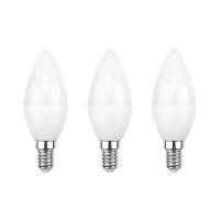 Лампа светодиодная REXANT Свеча CN 7.5 Вт E14 713 Лм 4000 K нейтральный свет (3 шт./уп.)
