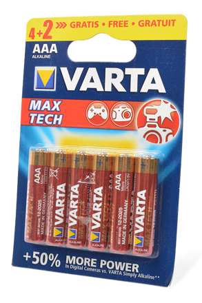 Изображение Элемент питания VARTA LONGLIFE MAX POWER 4703 LR03 4+2шт BL6 арт.12786 (6 шт.)  интернет магазин Иватек ivatec.ru