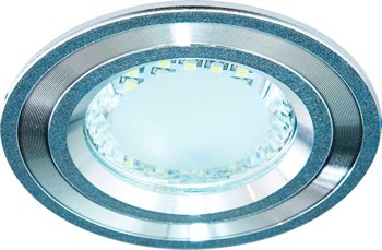Светильник светодиодный декоративный, DL4747 24LEDS 3.5W 4000K 105*100мм , серебро (с лампой)