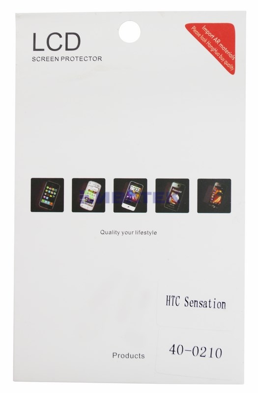 Пленка защитная глянцевая на телефоны с диагональю 4.7' дюймов (HTC Sensation)