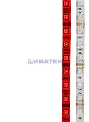 Изображение LED лента силикон, 10мм, IP65, SMD 5050, 60 LED/m, 12V, красная, упаковка 5 м  интернет магазин Иватек ivatec.ru