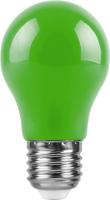 Лампа светодиодная декоративная (для гирлянд), LB-375 (3W) 230V E27 зеленый для белт лайта A50