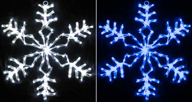 LED снежинка 40 см белая мерцание 160LED 220В IP54, цвет: белый