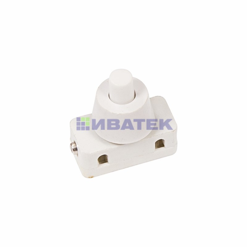 Изображение Выключатель-кнопка 250V 2А (2с) ON-OFF  белый (для настольной лампы)  REXANT  интернет магазин Иватек ivatec.ru