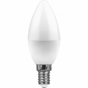 Лампа светодиодная  C35/C37, LB-72 (5W) 230V E14 2700K свеча