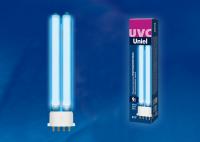 ESL-PL-9/UVCB/2G7/CL Лампа люминесцентная ультрафиолетовая бактерицидная. Спектр UVC 254нм. Картон. ТМ Uniel
