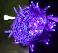 Светодиодная гирлянда Нить 10 метров, 220 В, постоянное свечение, 
IP 65, герметичный колпачок RL-S10C-220V-C2V/V фиолетовый, провод фиолетовый