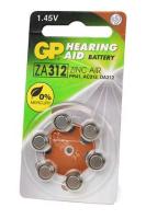 Элемент питания GP Hearing Aid ZA312F-D6 ZA312 BL6