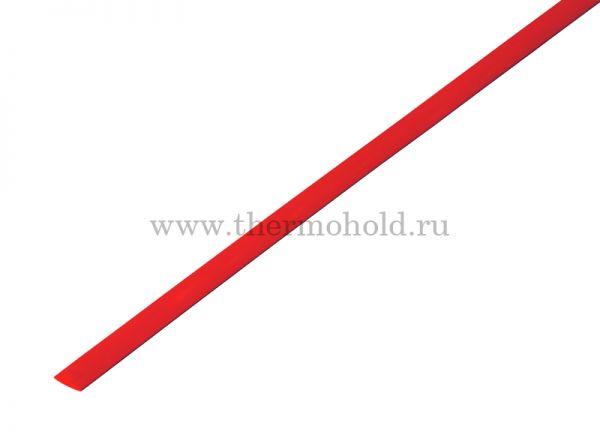 Термоусаживаемая трубка REXANT 3,5/1,75 мм, красная, упаковка 50 шт. по 1 м