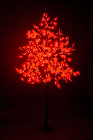 Светодиодное дерево "Клён", высота 2,1м, диаметр кроны 1,8м, Красные светодиоды, IP 65, понижающий т