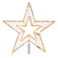 Светодиодная фигура Звезда 80 см, 80 светодиодов, с трубой и подвесом, цвет свечения теплый белый/белый NEON-NIGHT