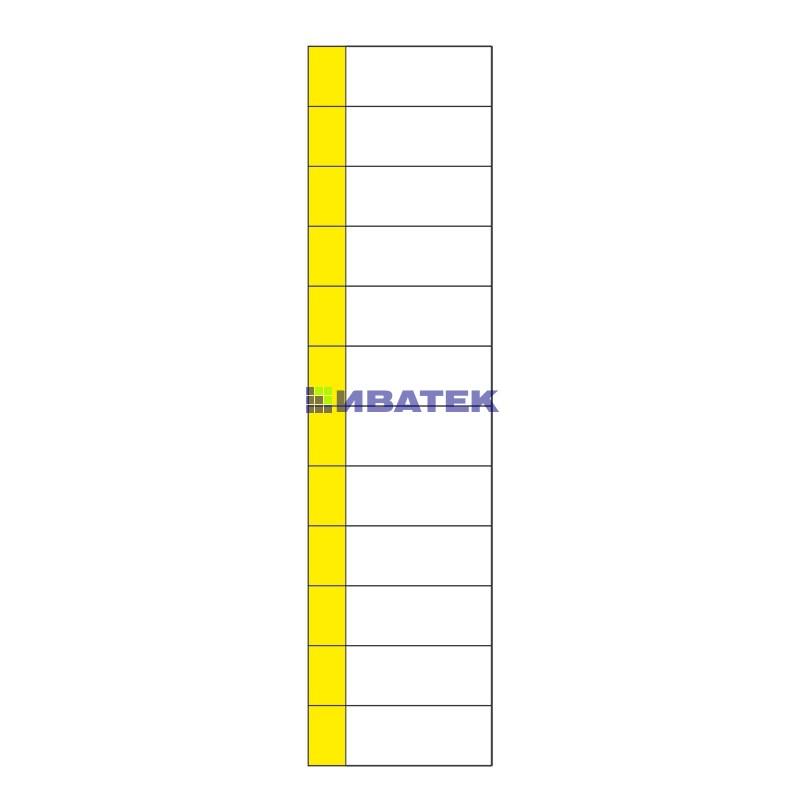 Изображение Наклейка маркировочная таблица 12 модулей (50х216 мм) REXANT  интернет магазин Иватек ivatec.ru
