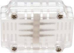 Сетевой шнур и соединитель для светодиодного дюралайта, Соединитель 4W для квадр. дюралайта LED-F4W со светодиодами, пластик (продажа упаковкой) LD126