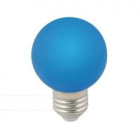 LED-G60-3W/BLUE/E27/FR/С Лампа декоративная светодиодная. Форма "шар", матовая. Цвет синий. Картон. ТМ Volpe.