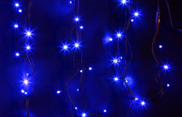 Гирлянда новогодняя  "Дюраплей LED"  20м  200 LED  Синий  Neon-Night