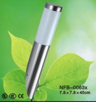 NFB-0063x Светильник 7,8*7,8*45 см, IP 55. энергосберегающая лампа 15W, 220V, Сталь, белый пластик. Б/лампы