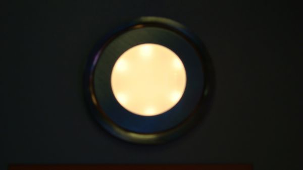 Светильник SC-B101A круглый LED floor light  корпус из нержавеющей стали, размер 58хH9мм теплый белы (FS-SC-B101A -1)
