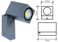 Архитектурный светодиодный светильник настенный STONE SH-901 5W-WW-GRAY-220-IP65