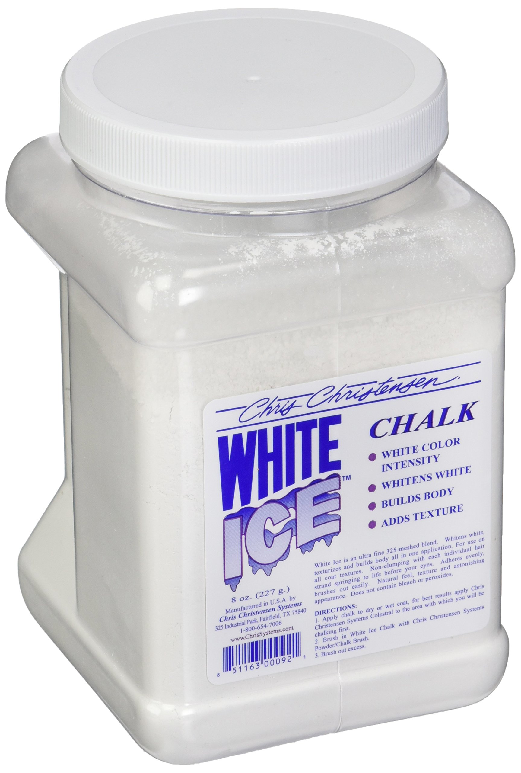 Белая гр. White Ice Chalk, белая пудра 227 гр.. White Ice Chalk Chris Christensen. White Ice Chalk, белая пудра. Порошок для шерсти.