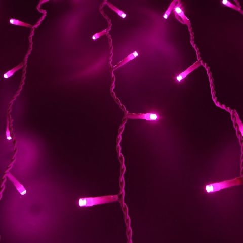 Гирлянда новогодняя "Твинкл Лайт" 10 м, 100 диодов, цвет Розовый, Neon-Night
