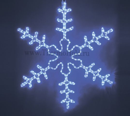 Фигура световая "Большая Снежинка" цвет Синий, размер 95*95 см  Neon-Night